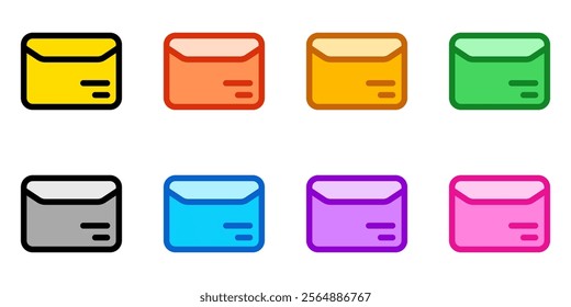 Editable mail, document, envelope vector icon. Shipping, delivery, e-commerce, transport, logistics. Part of a big icon set family. Perfect for web and app interfaces, presentations, infographics, etc