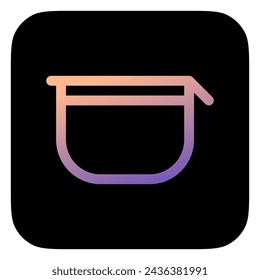 Editable makeup pouch vector icon. Cosmetics, makeup, skincare, beauty. Part of a big icon set family. Perfect for web and app interfaces, presentations, infographics, etc