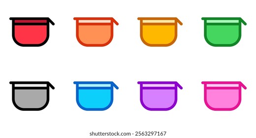Editable makeup pouch vector icon. Cosmetics, makeup, skincare, beauty. Part of a big icon set family. Perfect for web and app interfaces, presentations, infographics, etc