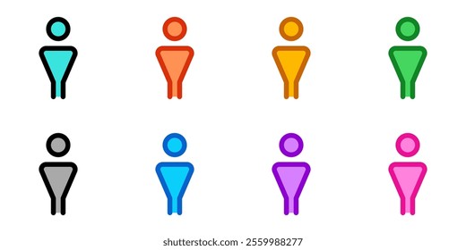Editable male restroom vector icon. Part of a big icon set family. Perfect for web and app interfaces, presentations, infographics, etc