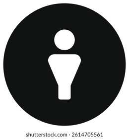 Editable male restroom vector icon. Part of a big icon set family. Perfect for web and app interfaces, presentations, infographics, etc