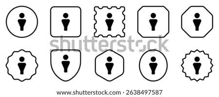 Editable male restroom vector icon. Part of a big icon set family. Perfect for web and app interfaces, presentations, infographics, etc
