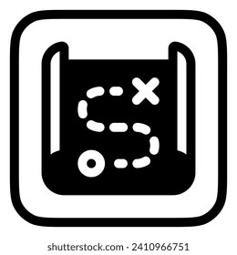 Editable map, scroll, treasure map vector icon. Part of a big icon set family. Perfect for web and app interfaces, presentations, infographics, etc