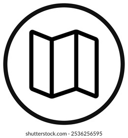 Editable map vector icon. Map, location, navigation. Part of a big icon set family. Perfect for web and app interfaces, presentations, infographics, etc