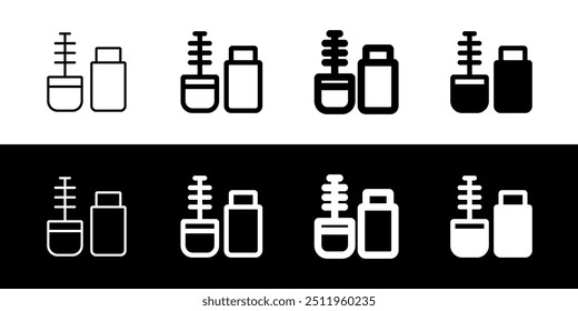 Editable mascara vector icon. Cosmetics, makeup, skincare, beauty. Part of a big icon set family. Perfect for web and app interfaces, presentations, infographics, etc