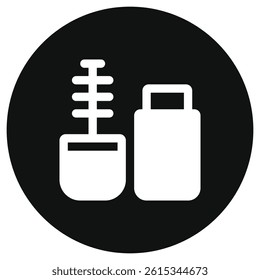 Editable mascara vector icon. Cosmetics, makeup, skincare, beauty. Part of a big icon set family. Perfect for web and app interfaces, presentations, infographics, etc