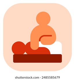 Editable massage vector icon. Wellness, spa, relaxation. Part of a big icon set family. Perfect for web and app interfaces, presentations, infographics, etc