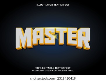 Editable Master 3D Vector Text Effect