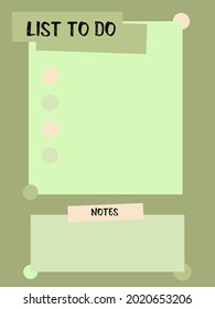 editable matcha weekly planner vector stock for the personal organizer, planner, notes, or journal