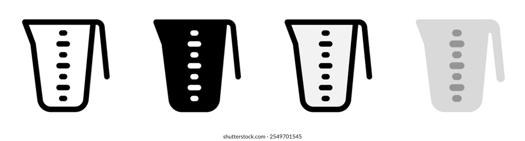 Editable measuring cup vector icon. Bakery, cooking, appliances, kitchenware, food. Part of a big icon set family. Perfect for web and app interfaces, presentations, infographics, etc