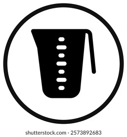 Editable measuring cup vector icon. Bakery, cooking, appliances, kitchenware, food. Part of a big icon set family. Perfect for web and app interfaces, presentations, infographics, etc