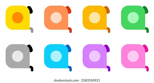 Editable measuring tape, building, architecture vector icon. Construction, tools, industry. Part of a big icon set family. Perfect for web and app interfaces, presentations, infographics, etc