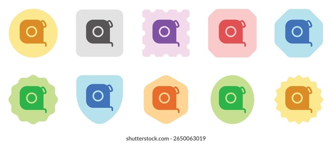 Ícone de vetor de arquitetura, edifício, fita de medição editável. Construção, ferramentas, indústria. Parte de uma grande família de conjuntos de ícones. Perfeito para interfaces web e app, apresentações, infográficos, etc