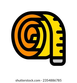 Editable measuring tape vector icon. Part of a big icon set family. Perfect for web and app interfaces, presentations, infographics, etc