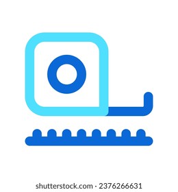Editable measuring tape vector icon. Property, real estate, construction, mortgage, interiors. Part of a big icon set family. Perfect for web and app interfaces, presentations, infographics, etc