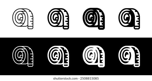 Editable measuring tape vector icon. Part of a big icon set family. Perfect for web and app interfaces, presentations, infographics, etc