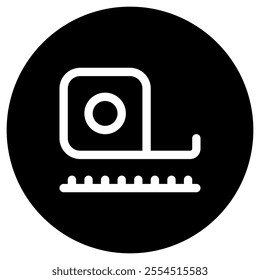 Editable measuring tape vector icon. Property, real estate, construction, mortgage, interiors. Part of a big icon set family. Perfect for web and app interfaces, presentations, infographics, etc