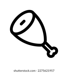 Editable meat vector icon. Part of a big icon set family. Perfect for web and app interfaces, presentations, infographics, etc