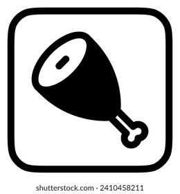 Editable meat vector icon. Part of a big icon set family. Perfect for web and app interfaces, presentations, infographics, etc