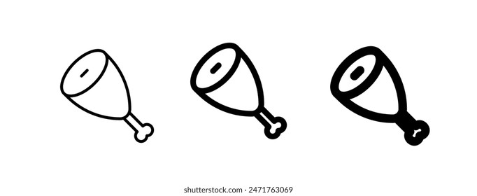 Editable meat vector icon. Part of a big icon set family. Perfect for web and app interfaces, presentations, infographics, etc