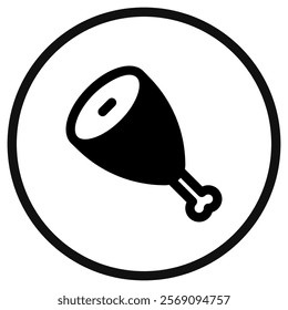 Editable meat vector icon. Part of a big icon set family. Perfect for web and app interfaces, presentations, infographics, etc