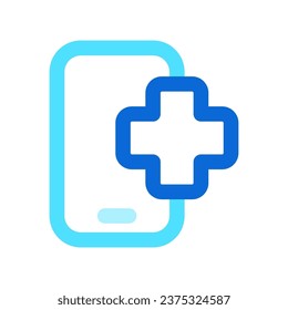 Bearbeitbare medizinische App, Vektorsymbol. Teil einer großen Icon-Set-Familie. Perfekt für Web- und App-Schnittstellen, Präsentationen, Infografiken usw.