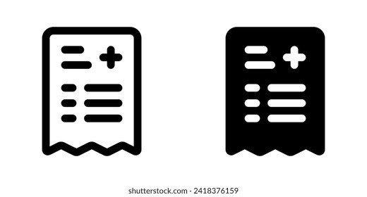 Editable medical prescription vector icon. Part of a big icon set family. Perfect for web and app interfaces, presentations, infographics, etc