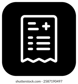 Editable medical prescription vector icon. Part of a big icon set family. Perfect for web and app interfaces, presentations, infographics, etc