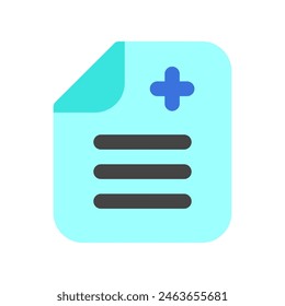 Editable medical record vector icon. Part of a big icon set family. Perfect for web and app interfaces, presentations, infographics, etc