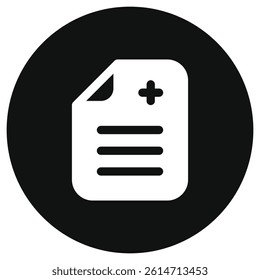 Editable medical record vector icon. Part of a big icon set family. Perfect for web and app interfaces, presentations, infographics, etc
