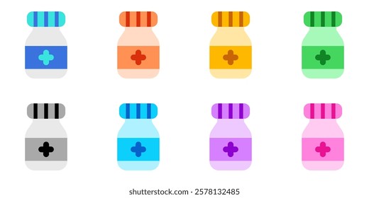 Editable medicine bottle supplement vector icon. Part of a big icon set family. Perfect for web and app interfaces, presentations, infographics, etc