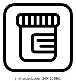 Icono del vector del capuchón de medicina editable. Parte de una familia de iconos grandes. Perfecto para interfaces web y de aplicaciones, presentaciones, infografías, etc