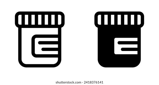 Icono del vector del capuchón de medicina editable. Parte de una familia de iconos grandes. Perfecto para interfaces web y de aplicaciones, presentaciones, infografías, etc