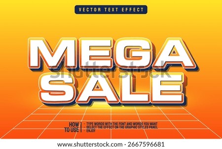 EDITABLE MEGA SALE TEXT EFFECT