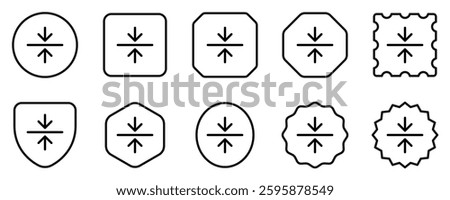 Editable middle center alignment vector icon. Part of a big icon set family. Perfect for web and app interfaces, presentations, infographics, etc