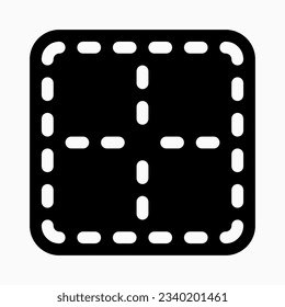 Editable middle center border vector icon. Part of a big icon set family. Perfect for web and app interfaces, presentations, infographics, etc