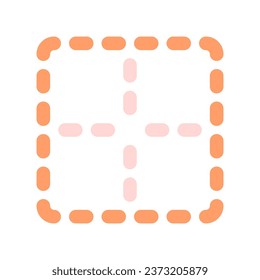 Editable middle center border vector icon. Part of a big icon set family. Perfect for web and app interfaces, presentations, infographics, etc