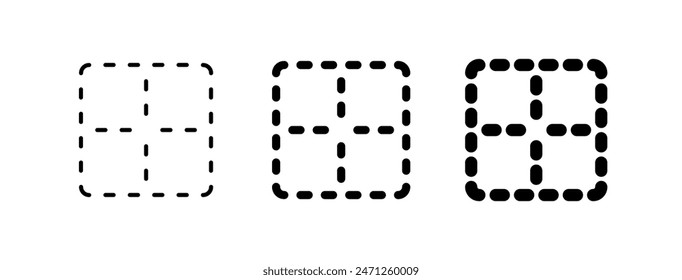 Editable middle center border vector icon. Part of a big icon set family. Perfect for web and app interfaces, presentations, infographics, etc