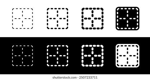 Editable middle center border vector icon. Part of a big icon set family. Perfect for web and app interfaces, presentations, infographics, etc
