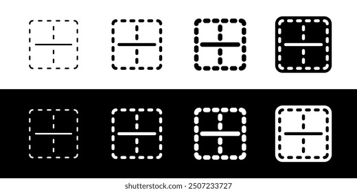 Editable middle center border vector icon. Part of a big icon set family. Perfect for web and app interfaces, presentations, infographics, etc