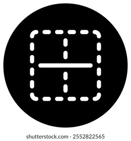 Editable middle center border vector icon. Part of a big icon set family. Perfect for web and app interfaces, presentations, infographics, etc