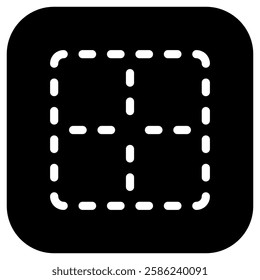 Editable middle center border vector icon. Part of a big icon set family. Perfect for web and app interfaces, presentations, infographics, etc