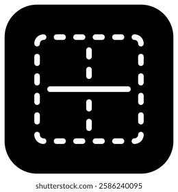 Editable middle center border vector icon. Part of a big icon set family. Perfect for web and app interfaces, presentations, infographics, etc