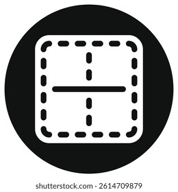 Editable middle center border vector icon. Part of a big icon set family. Perfect for web and app interfaces, presentations, infographics, etc