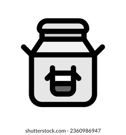 Editable milk can vector icon. Diary, farm, drink, beverage. Part of a big icon set family. Perfect for web and app interfaces, presentations, infographics, etc