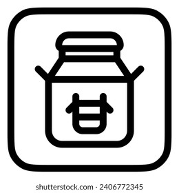Editable milk can vector icon. Diary, farm, drink, beverage. Part of a big icon set family. Perfect for web and app interfaces, presentations, infographics, etc