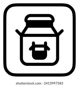 Editable milk can vector icon. Diary, farm, drink, beverage. Part of a big icon set family. Perfect for web and app interfaces, presentations, infographics, etc