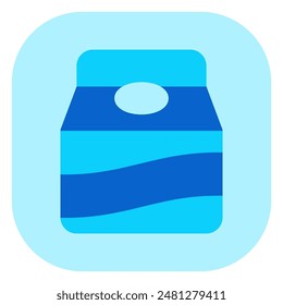 Icono de Vector de cartón de leche editable. Parte de una gran familia de iconos. Perfecto para interfaces de Web y App, presentaciones, infografías, etc