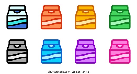 Editable milk carton vector icon. Part of a big icon set family. Perfect for web and app interfaces, presentations, infographics, etc