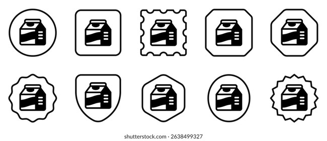 Editable milk carton vector icon. Part of a big icon set family. Perfect for web and app interfaces, presentations, infographics, etc